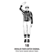 The NFL rulebook diagram of a proper invalid fair-catch signal signal